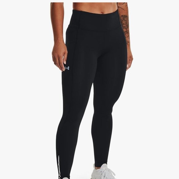 NWT Under Armour Women’s Fly Fast 3.0 Tights Black Reflective Leggings S - Picture 3 of 14